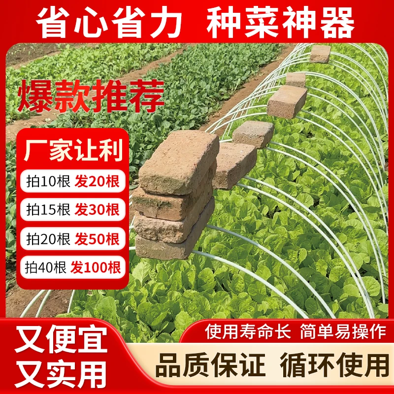 【小拱棚支架】瓜果蔬菜园林架杆防虫保温遮阳支架黄瓜豆角爬藤架杆