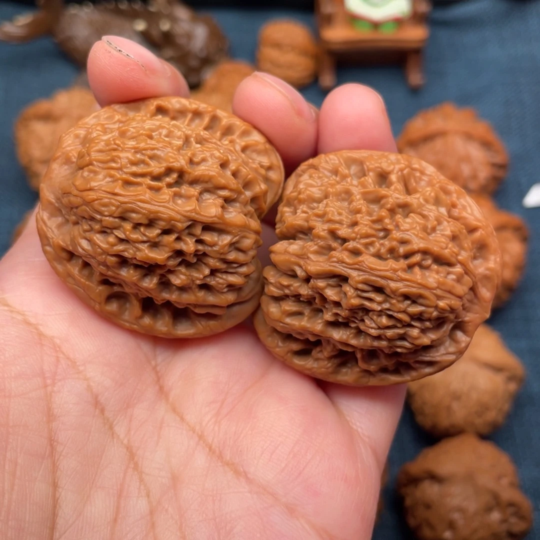 把件文玩核桃40拉丝蚂蚁纹南疆全品