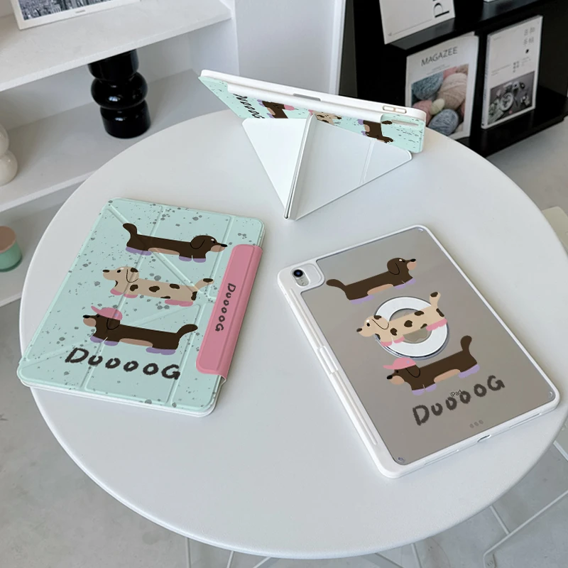 【磁吸分离y折x狗】ipad pro2024保护套mini7华为air12平板壳11代