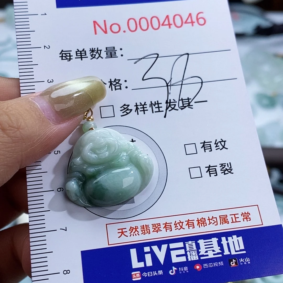 翡翠未镶嵌颈饰4046