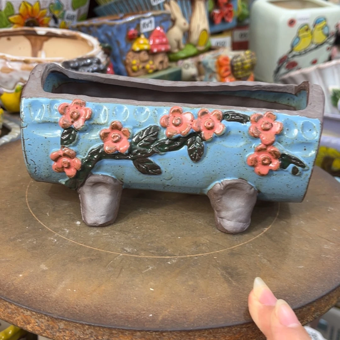 粗陶多肉花盆花盆孤品