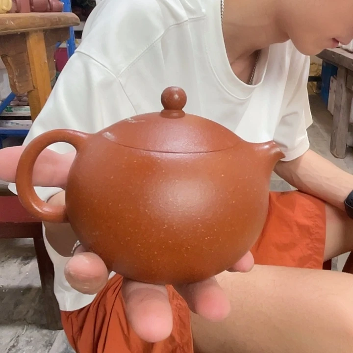 茶壶紫砂xj红降坡西施暇