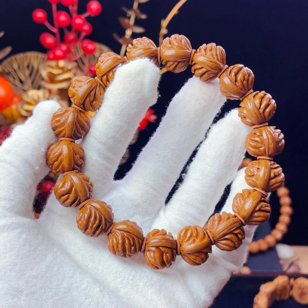 山***家桃核吊坠野生桃核