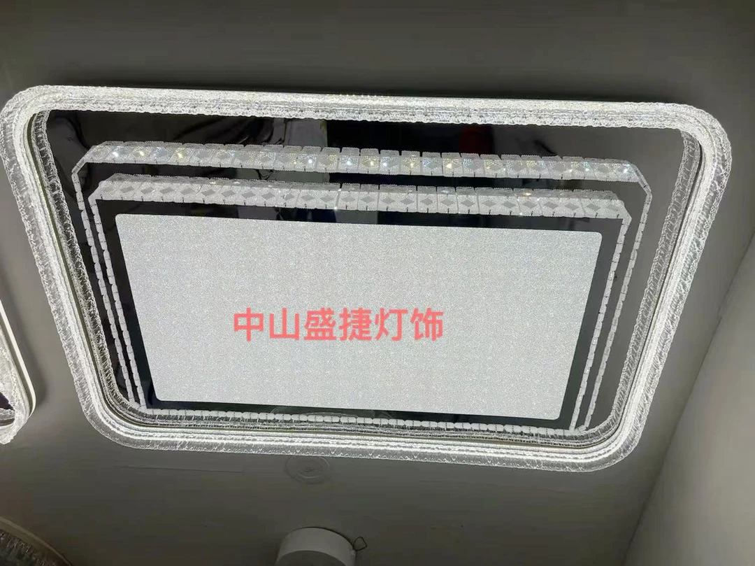 20个及以上客厅卧室餐厅吸顶灯光源亚克力透明创意长方形简约灯