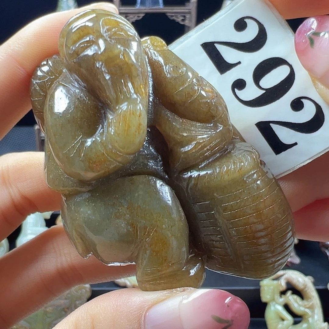 和田玉未镶嵌挂件