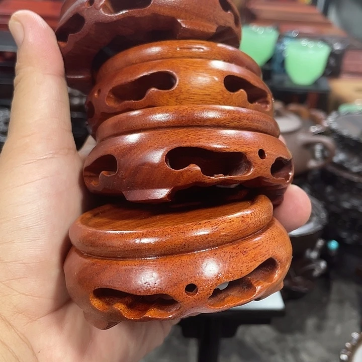 手工艺品琉璃红木底座工艺品