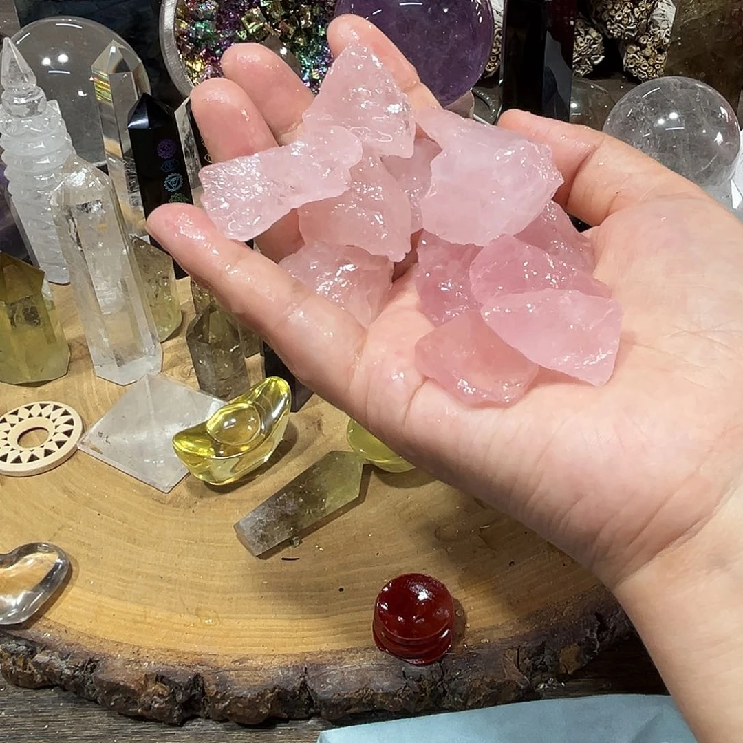 水晶珠宝半成品未镶嵌200克多样性发其一微瑕