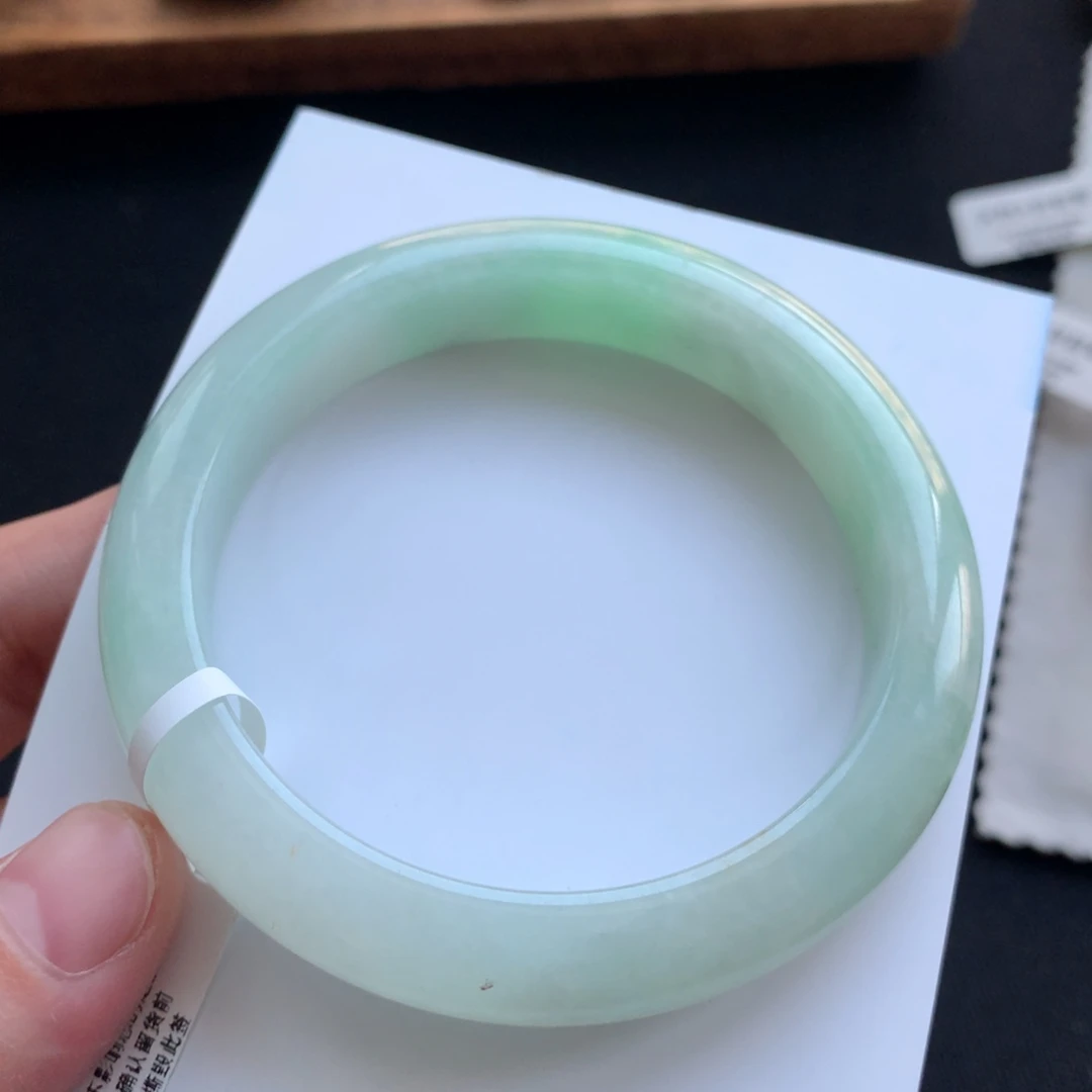 翡翠未镶嵌手镯9号57.5正