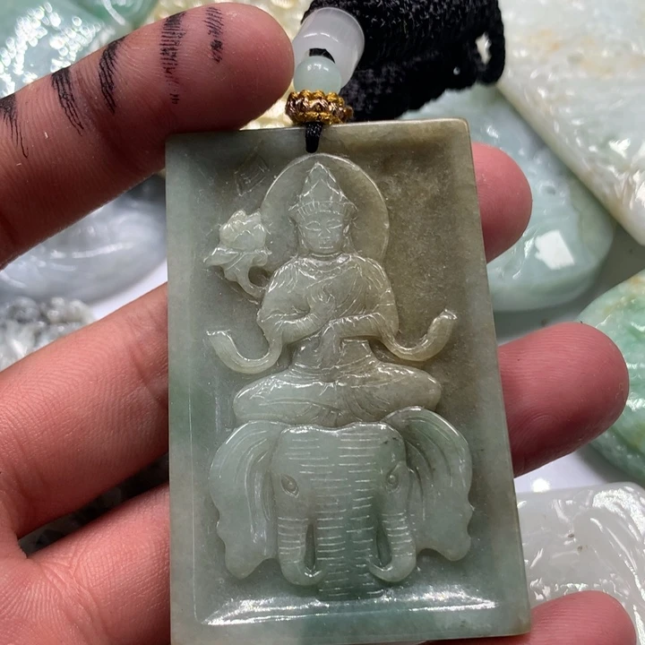 颈饰未镶嵌翡翠保真天然a货翡翠