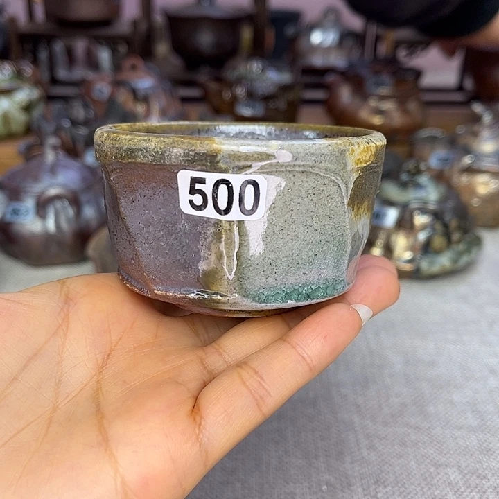 裸柴烧陶瓷手工茶器