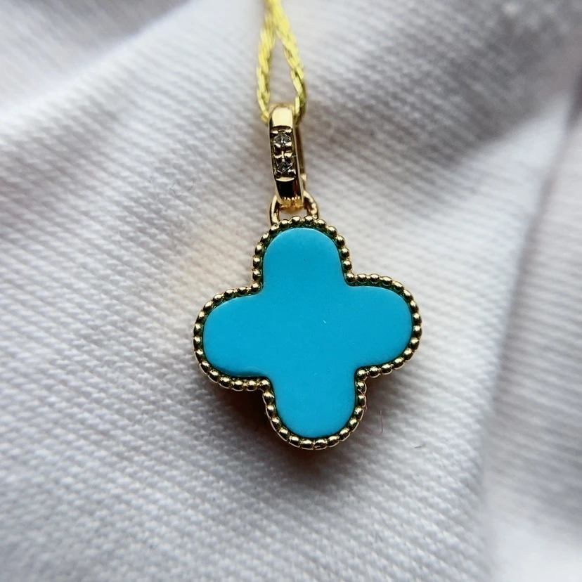 【闪购商品】绿松石珠宝奇石18K金镶嵌