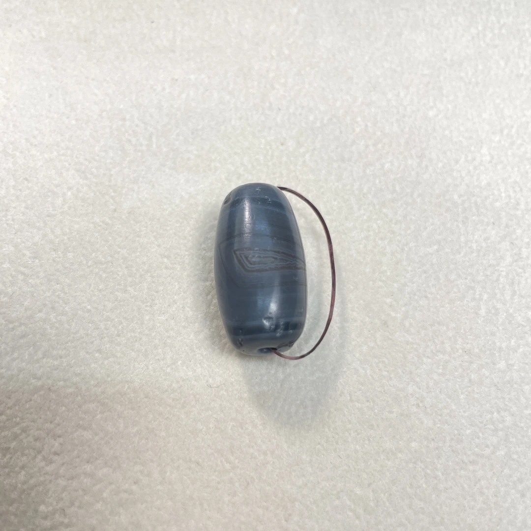 又境·千年蓝沁财神眼缠丝  尺寸「25✖14毫米」