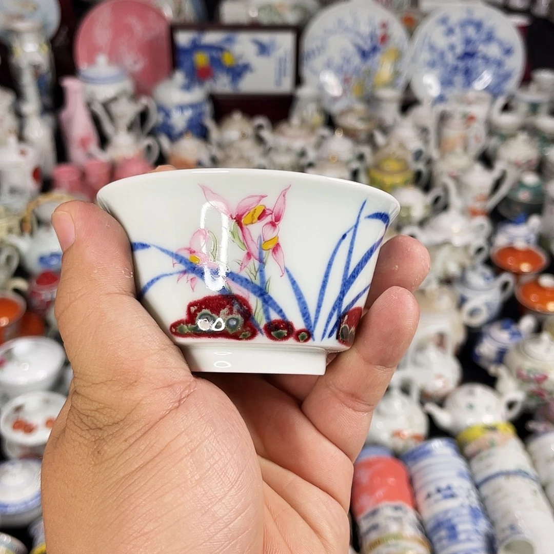 杯江**水景德镇陶瓷艺术品