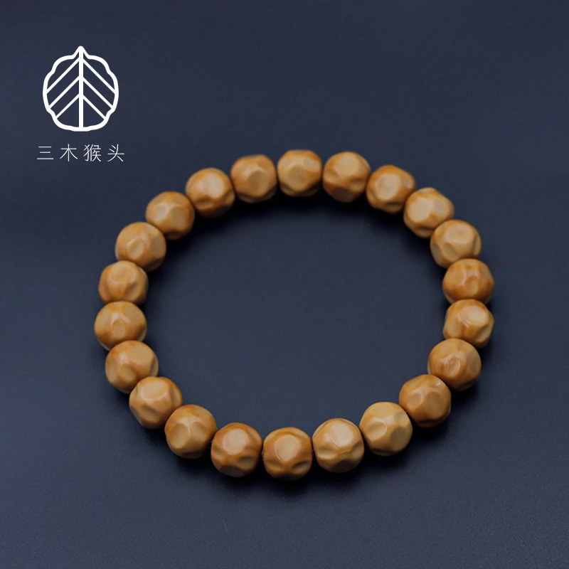 全品奶酪无相猴头核桃文玩手串，无暇无药走色快，【素串不带配珠】