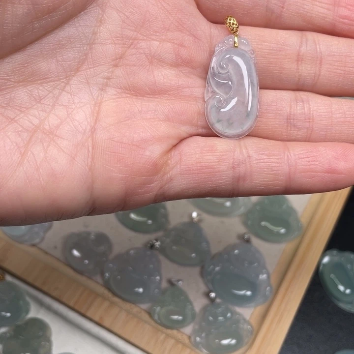 翡翠未镶嵌吊坠(不含链)翡翠