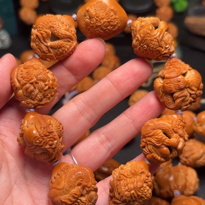 黑***迹手串/手链橄榄核手串