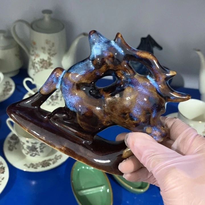 瓷片七厂窑变鹿摆件