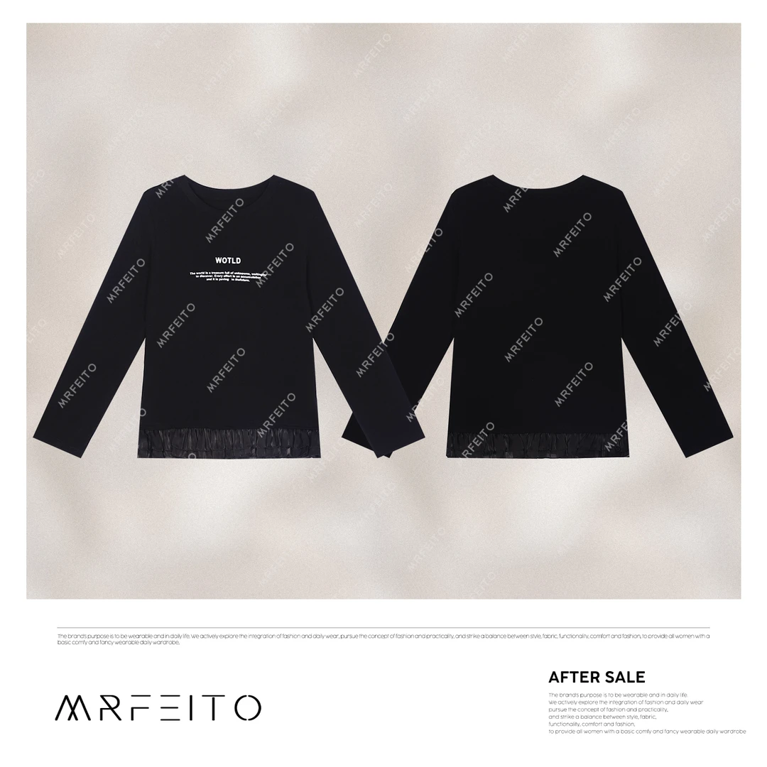 2025春季新款气质简约蕾丝边针织衫H16M02C31176