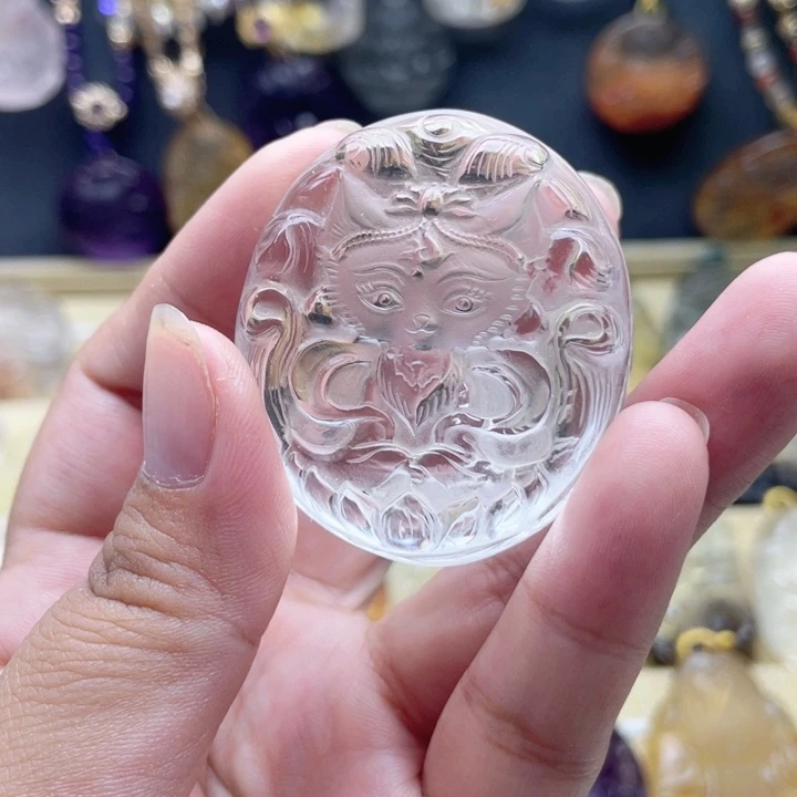 水晶吊坠(不含链)未镶嵌