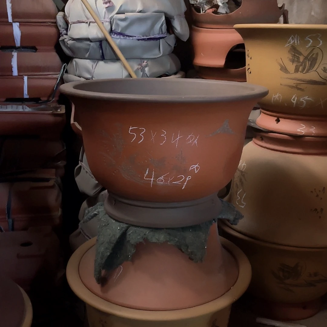 紫砂花盆大金钟盆一个