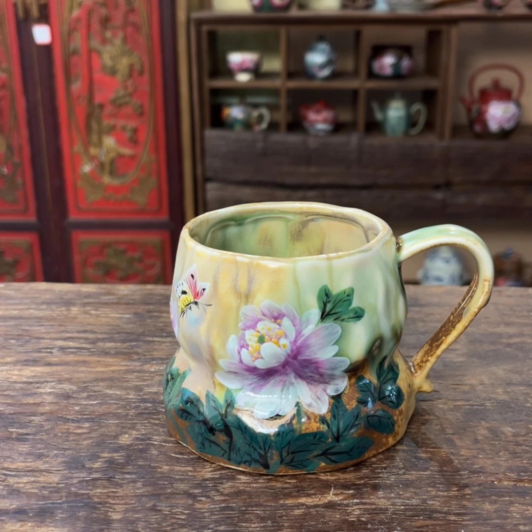 柴烧手工手绘陶瓷