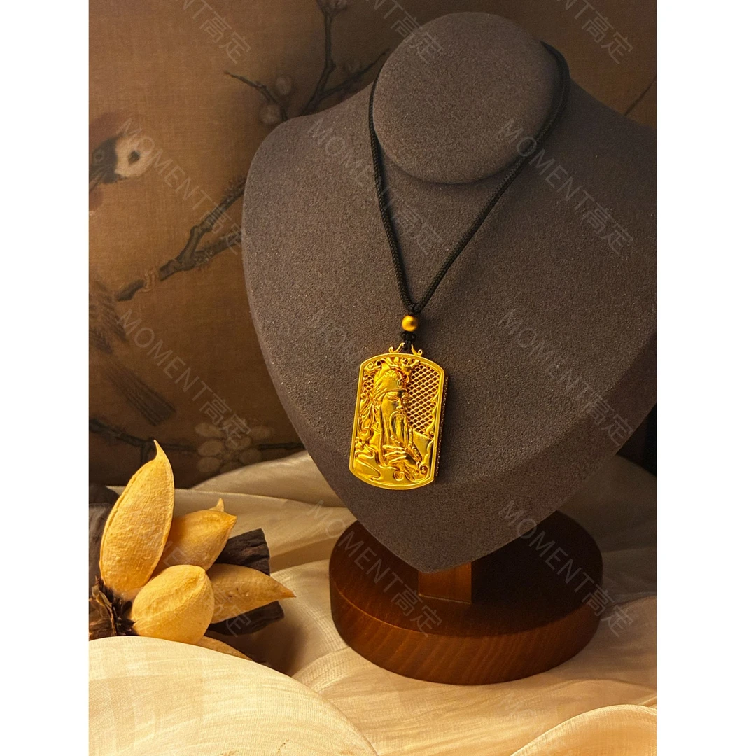 吊坠 忠义关羽关二爷吊坠时尚轻奢男士传承素款