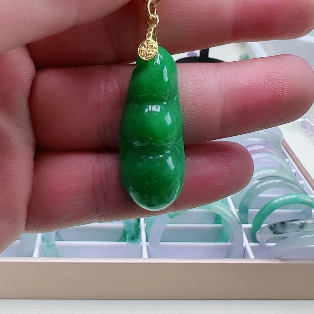 翡翠吊坠(赠链)银S925镶嵌