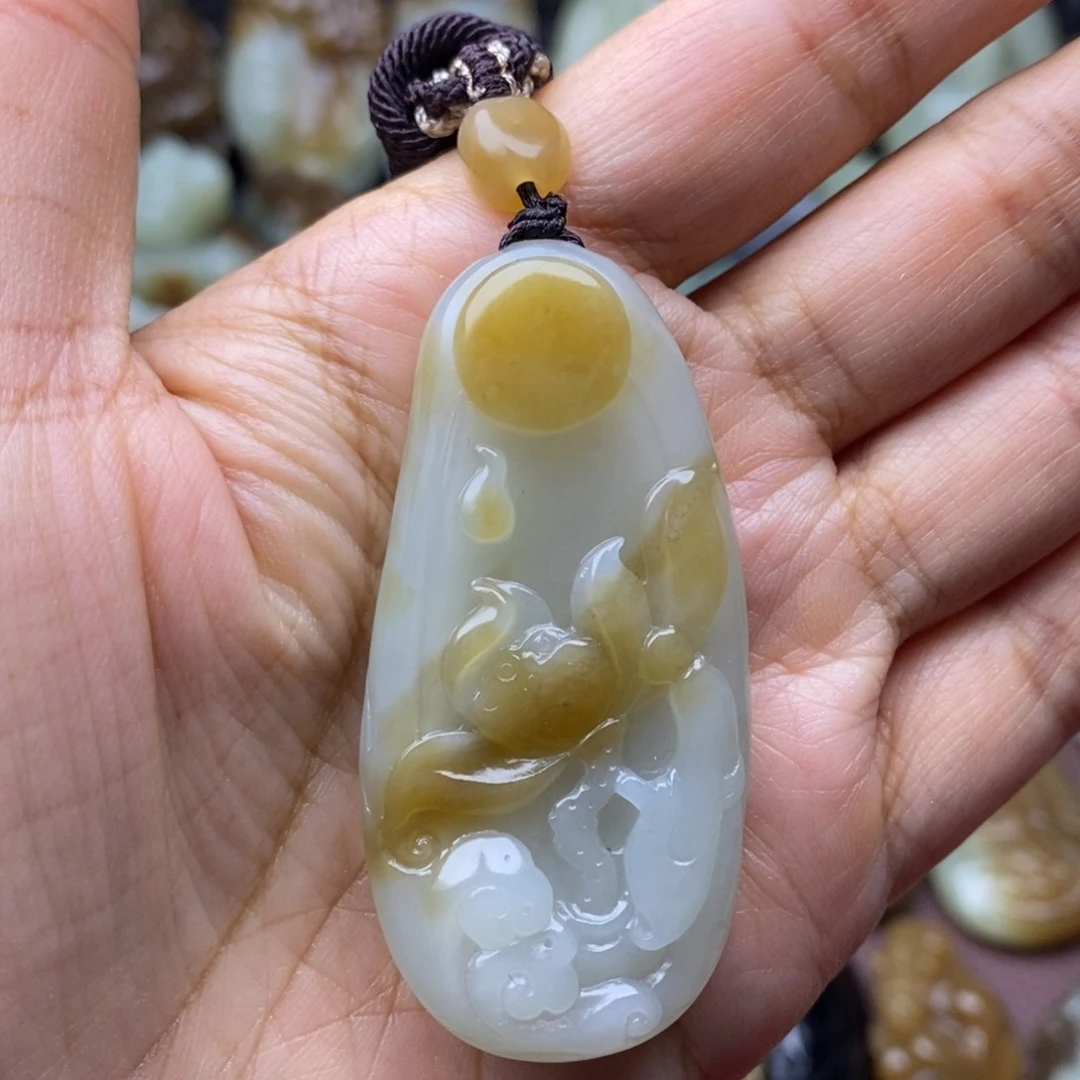 项链未镶嵌和田玉（糖玉）