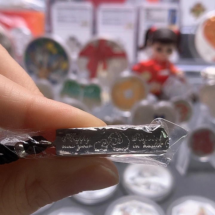 纯银羊年生肖挂坠