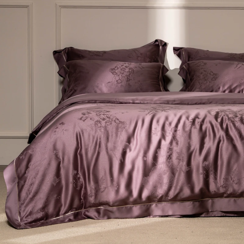 Rollanda Varun被套款100支银丝提花兰精天丝棉四件套床单床笠款