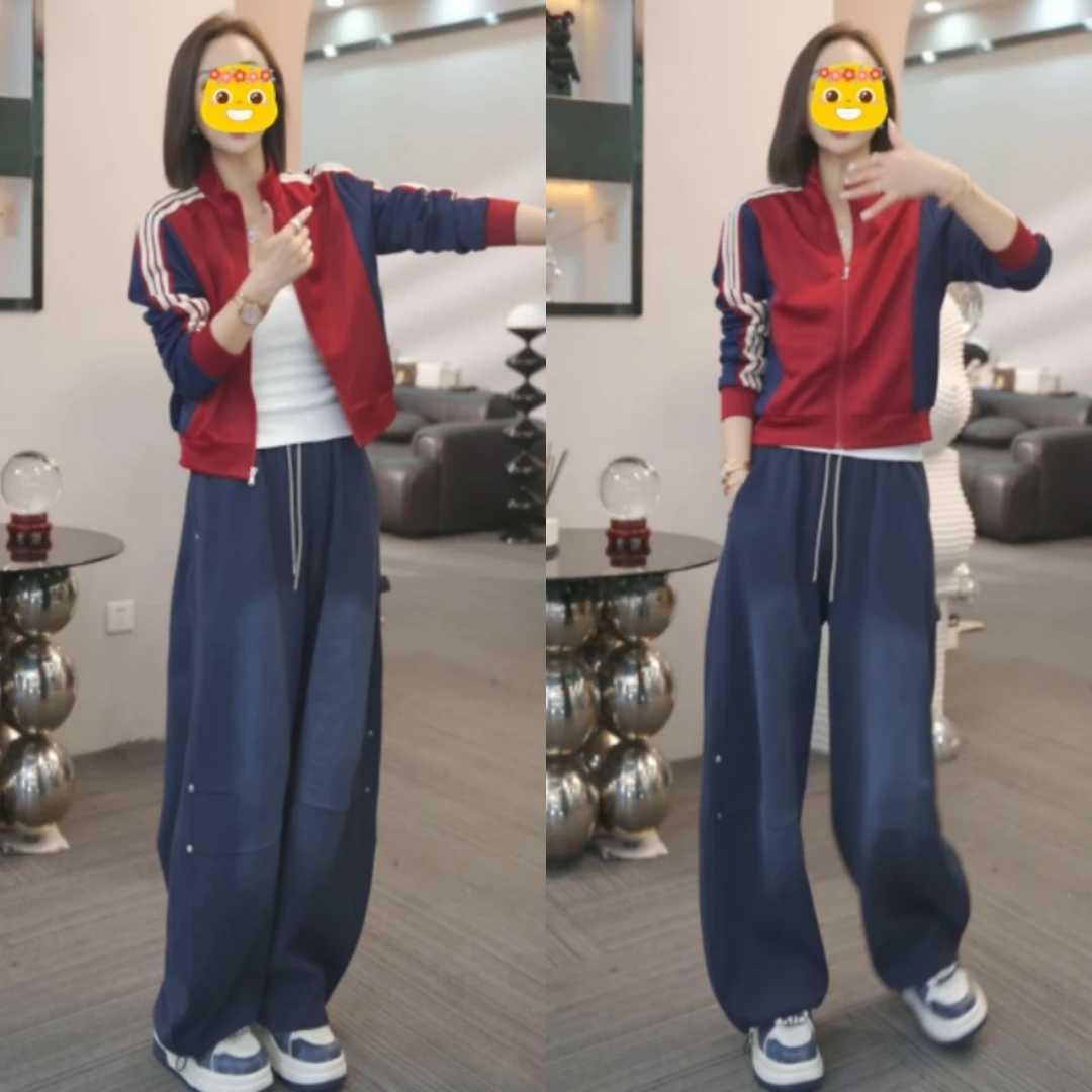 【清透温润】2025新款气质百搭外套+休闲工装显瘦休闲裤LK2506083