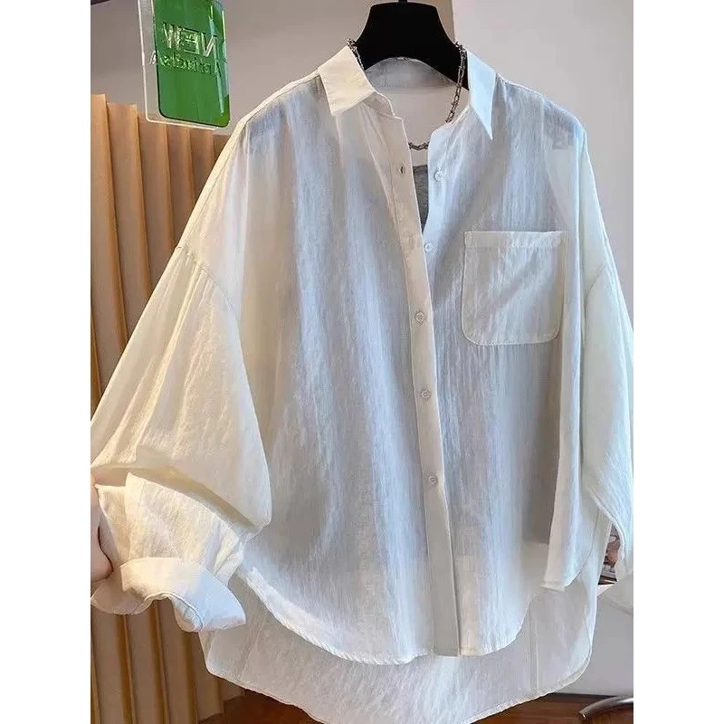 特大码300斤胖MM长袖衬衫外套内搭吊带背心夏季ins高级时尚两件套