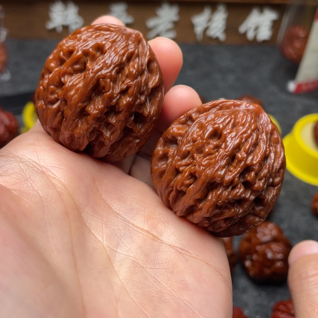 文玩核桃吊坠文玩核桃 手把件 麦穗虎头 40