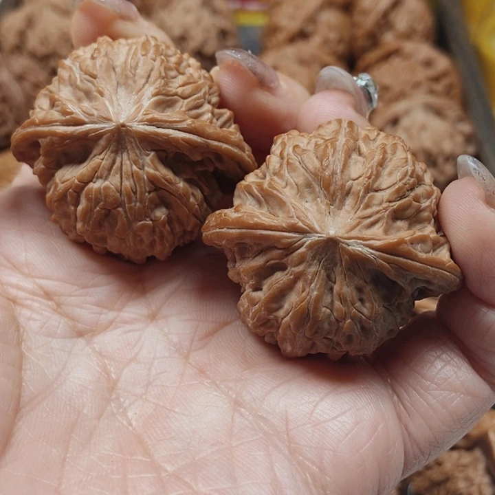 文玩核桃把件磨盘