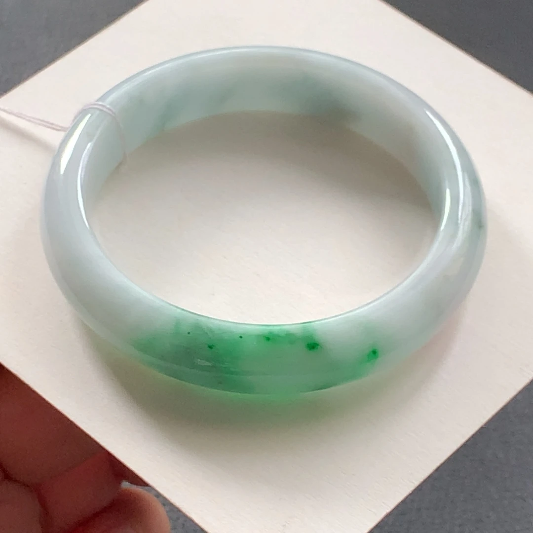 翡翠未镶嵌手镯1号53.2-11.6-7.2