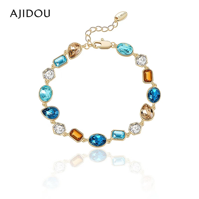 铜合金仿水晶手链 AJIDOU阿吉豆手饰女款精致气质手链时尚【JF】