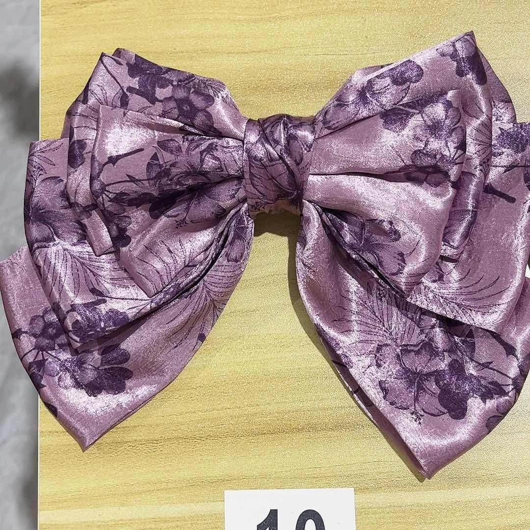 皮质铁合金蝴蝶结发夹