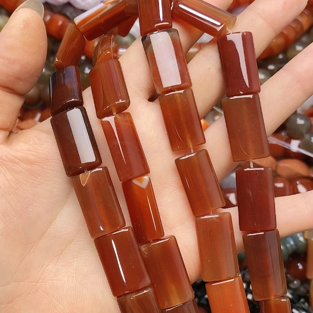 玛瑙/玉髓未镶嵌珠宝半成品玛瑙牌牌一条