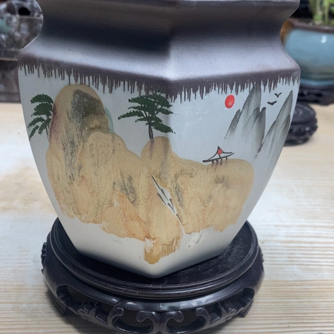 瓷片陶瓷花盆陶瓷艺术