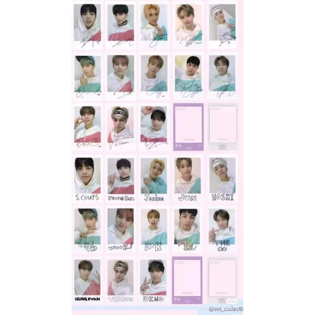 SEVENTEEN 2020克拉岛小卡拍立得抽抽