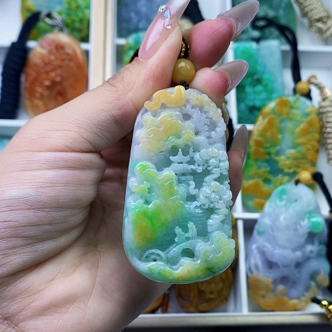翡翠未镶嵌颈饰翡翠