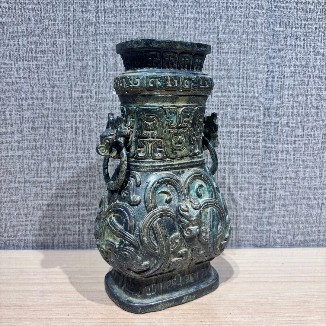 仿西周时期宋壶,古代酒器,家居摆件,高19厘米博古架收藏