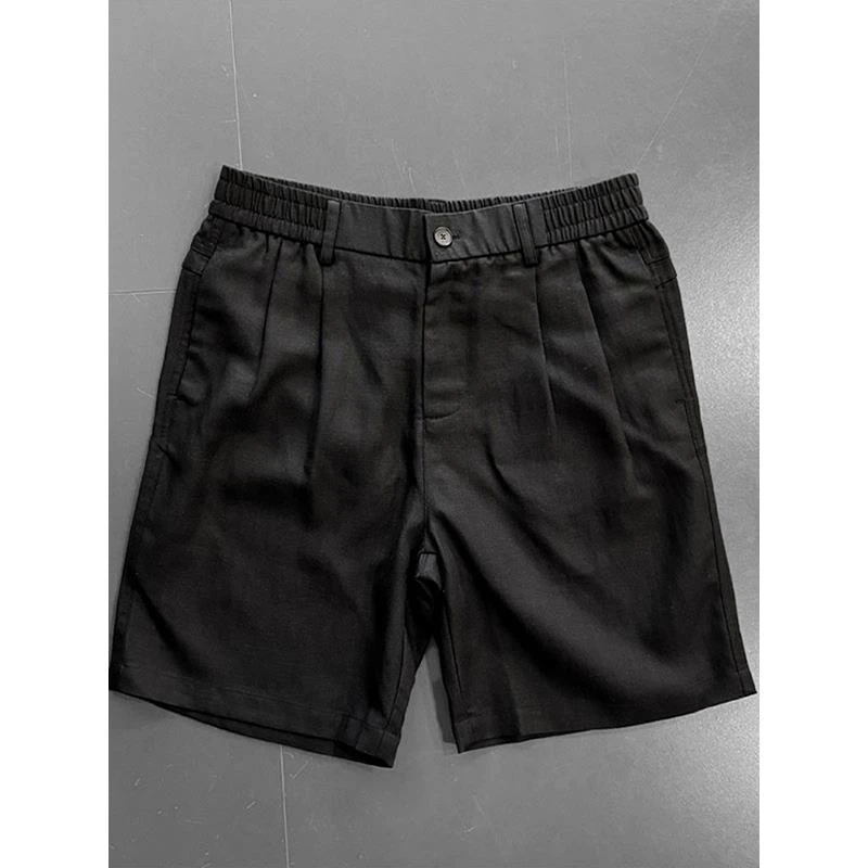 老钱风休闲短裤男士夏季薄款吸汗透气复古裤子cleanfit宽松五分裤
