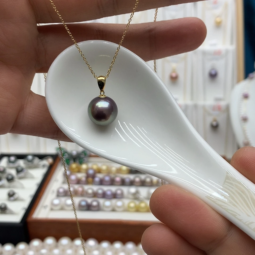 吊坠(赠链)18K金镶嵌淡水珍珠