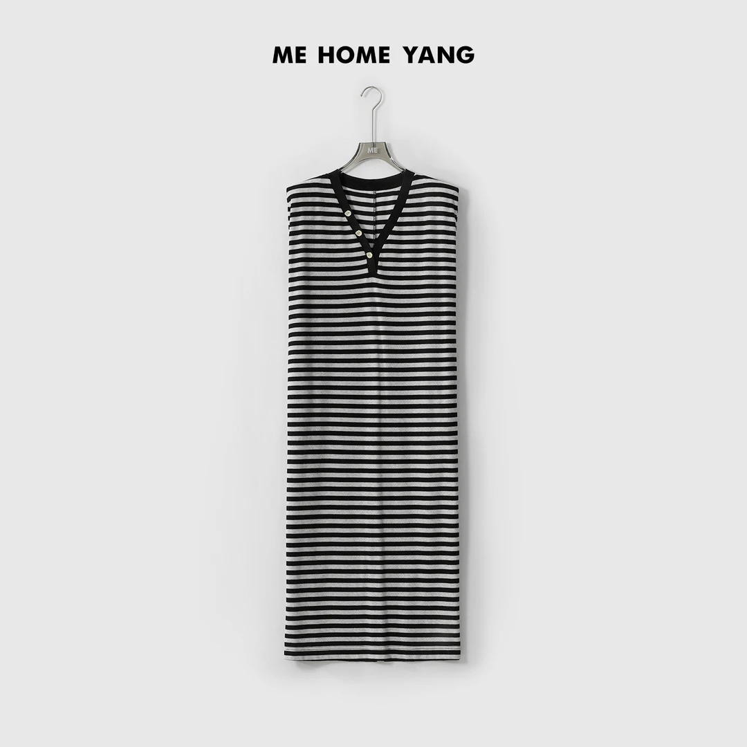 ME【小白羊三粒扣】夏季新款女士显瘦气质时尚连衣裙MEQS2491