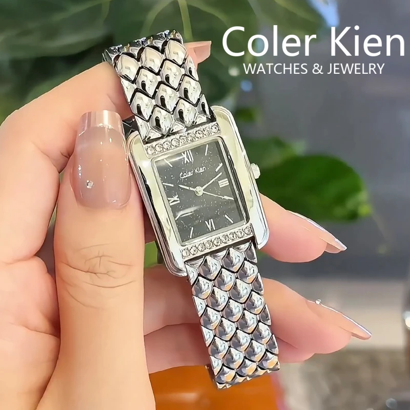ColerKien【璀璨满天星】送女友送老婆爆款百搭防水方形时尚手表女