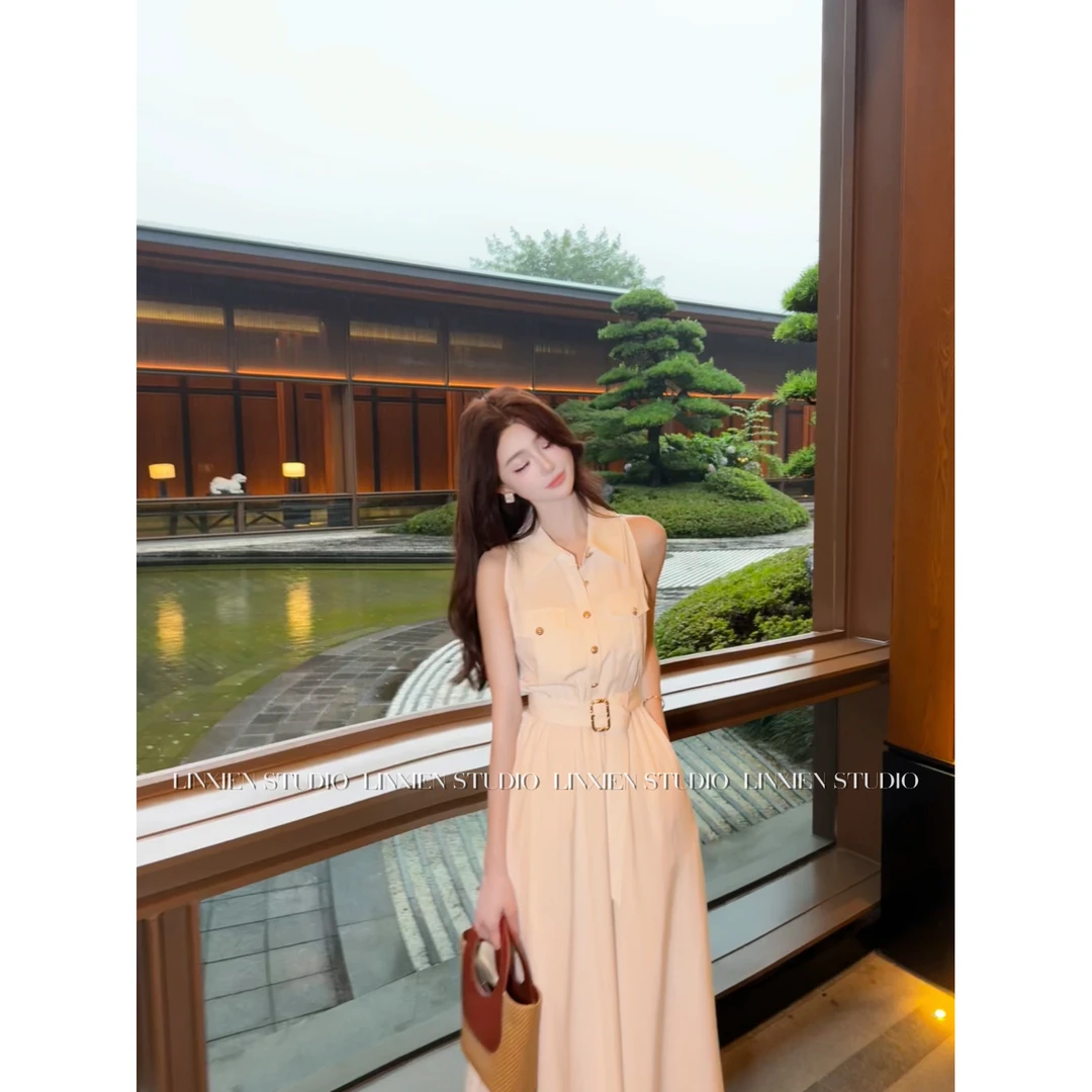 西恩定制●【初恋女友】夏季百搭洋气高智老钱风连衣裙女LNX5LYQ4142