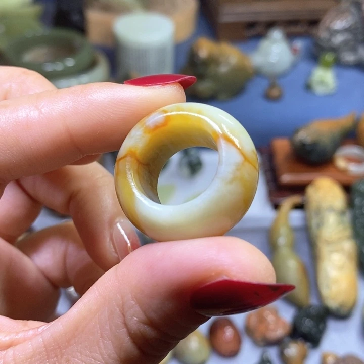 蛇纹石玉未镶嵌花玉16 口