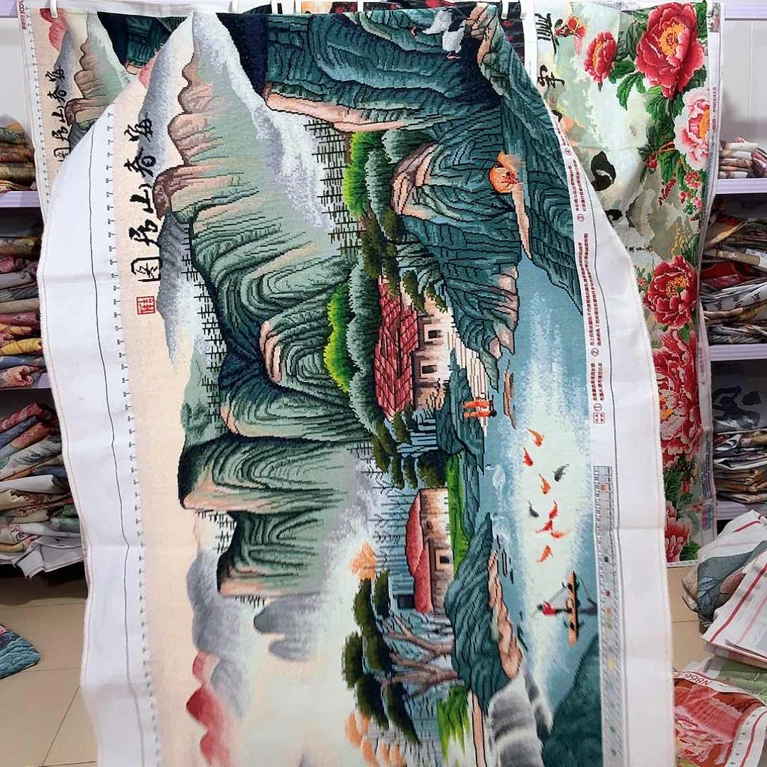 棉十字绣成品出售