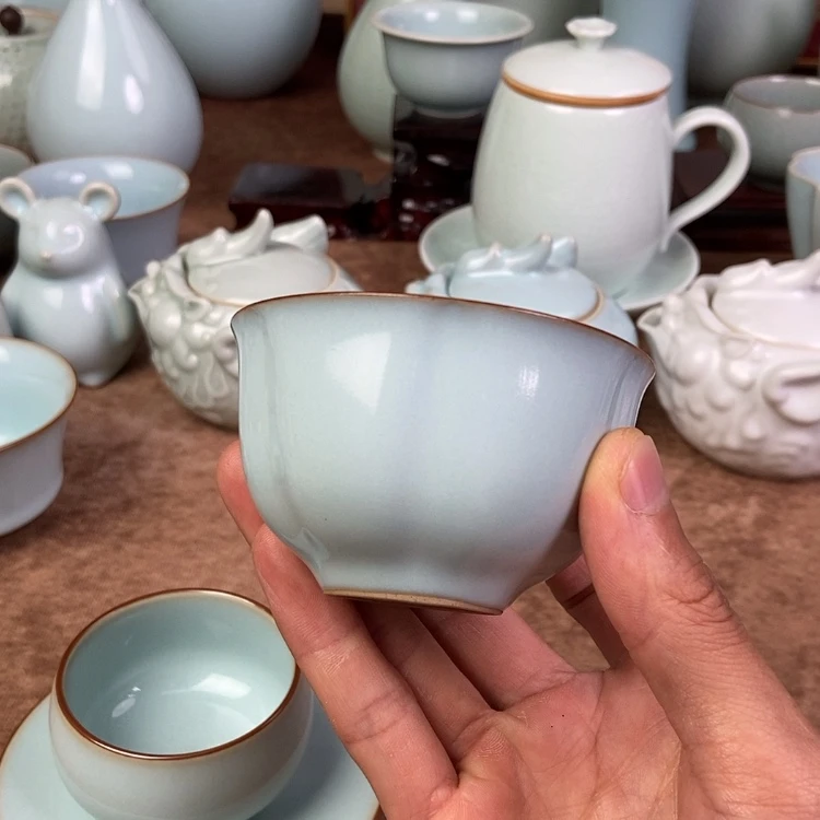 【闪购商品】傃天青葵口杯80毫升
